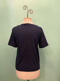 S/S CREW SWEATER-VIBRANT NAVY-MODODOC