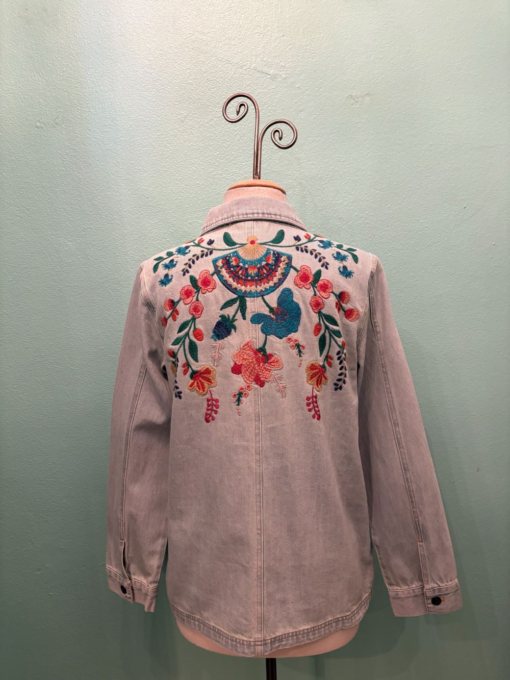 SOLINE LONG WORKER JACKET-DENIM-JOHNNY WAS