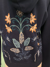 UNA MODERN ZIP UP HOODIE-BLUE NIGHT-JOHNNY WAS