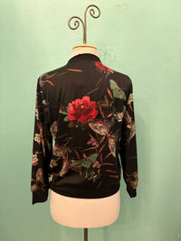 BLACK PRINT BOMBER JACKET-ARIS A