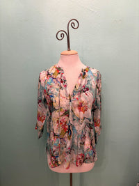 MAGNOLIA V-NECK W/ TASSEL BLOUSE-APNY