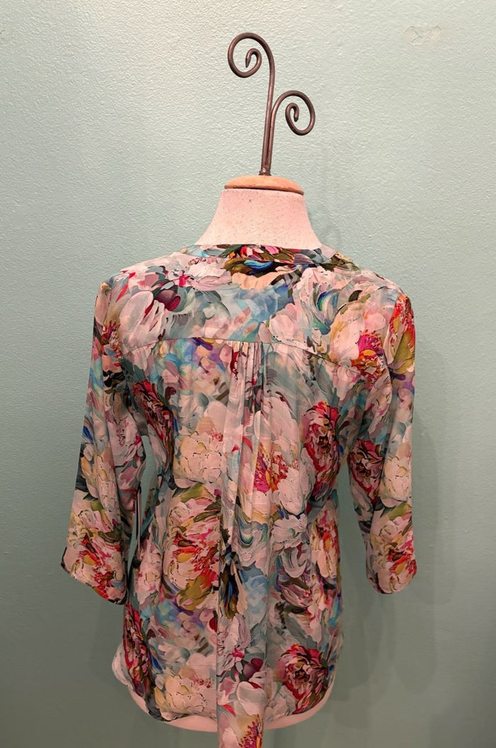 MAGNOLIA V-NECK W/ TASSEL BLOUSE-APNY