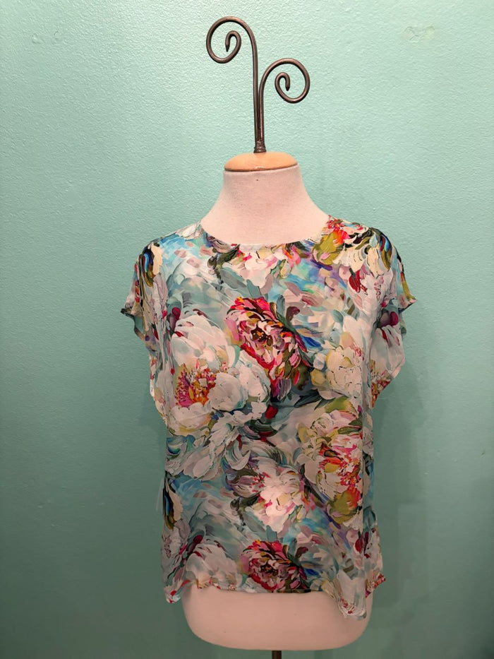 MAGNOLIA CAP SLEEVE SHELL-APNY