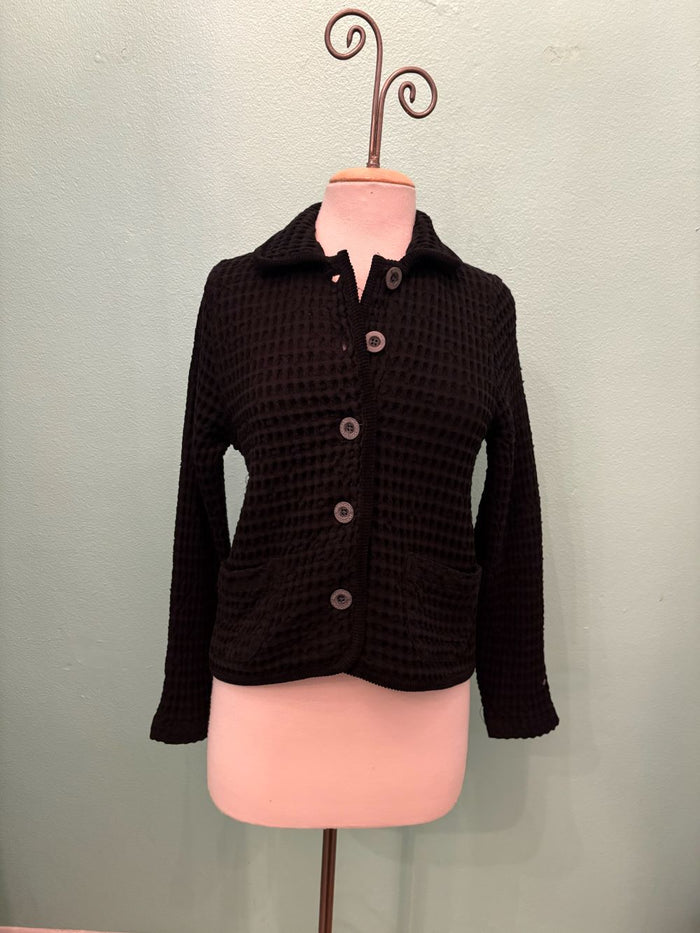 CROP JACKET-BLACK-MODODOC