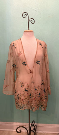EMBROIDERED SHEER JACKET- ARIS A