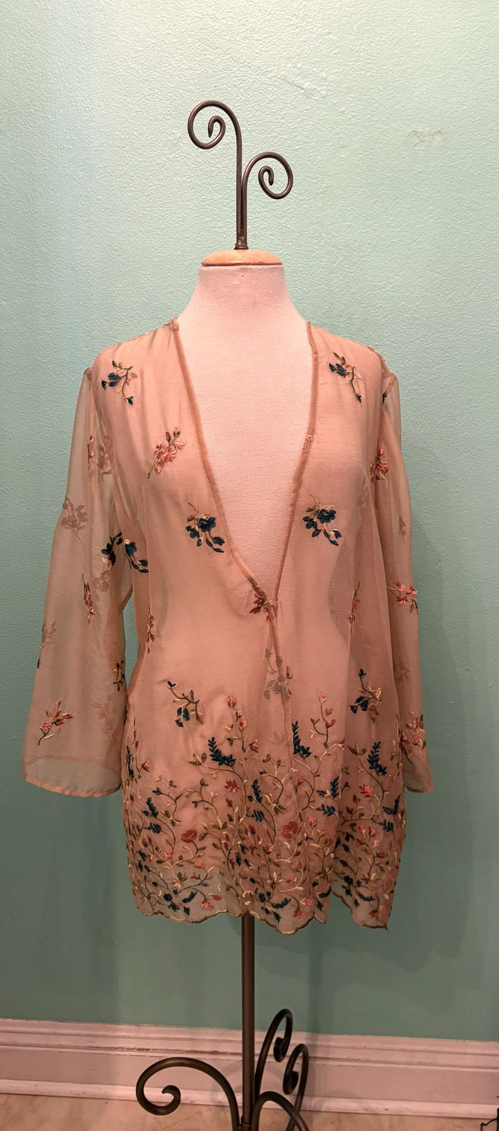EMBROIDERED SHEER JACKET- ARIS A