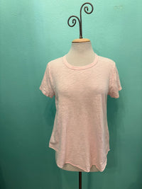CREW NECK TEE W/CURVE HEM-ROSEWATER-MODODOC