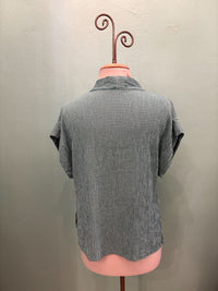 CHECK SHORT SLV COWL TOP-RIVIERA-CUT LOOSE