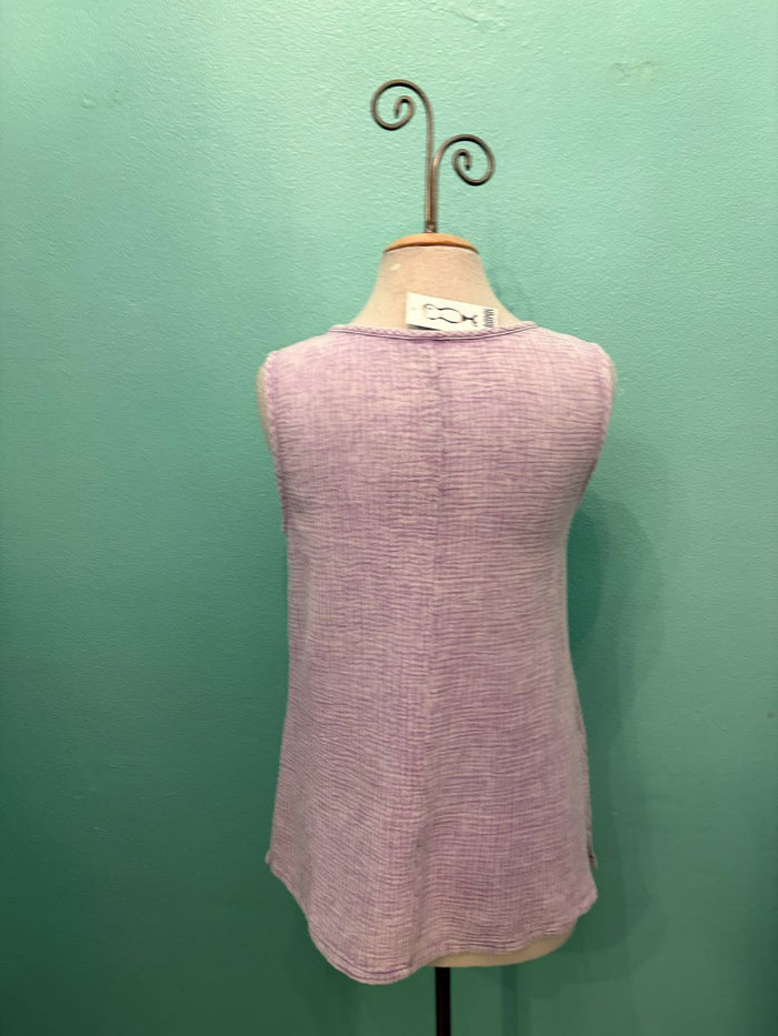 GAUZE TANK-LILAC-COTTON LANI