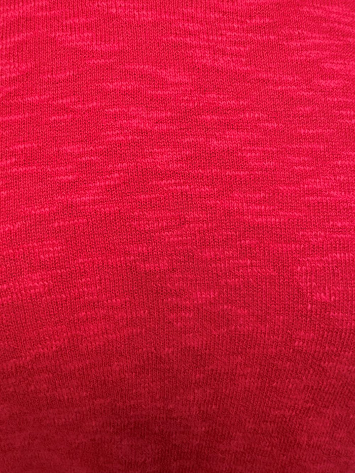 L/S CREW SWEATER-FUSCHIA-MODODOC