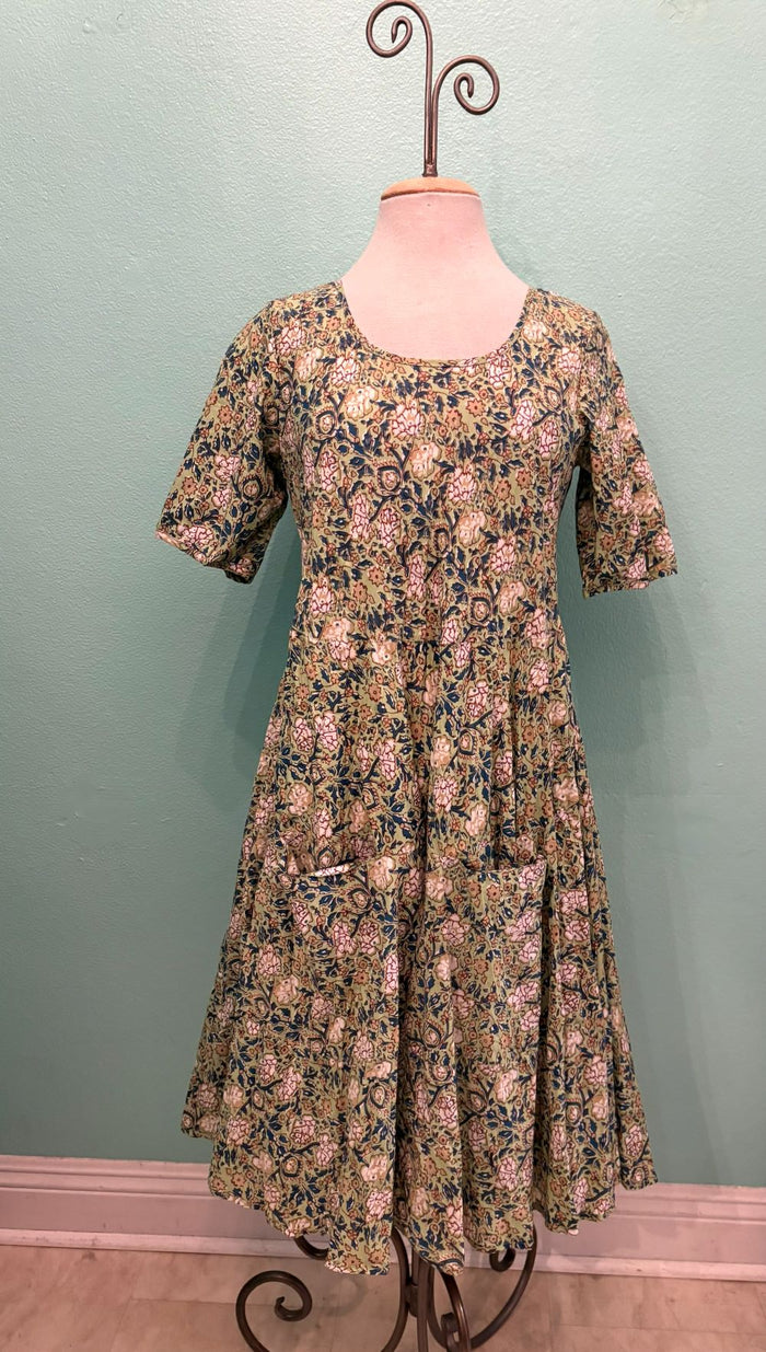 JESS DRESS-MINT FLORAL-DRESS ADDICT
