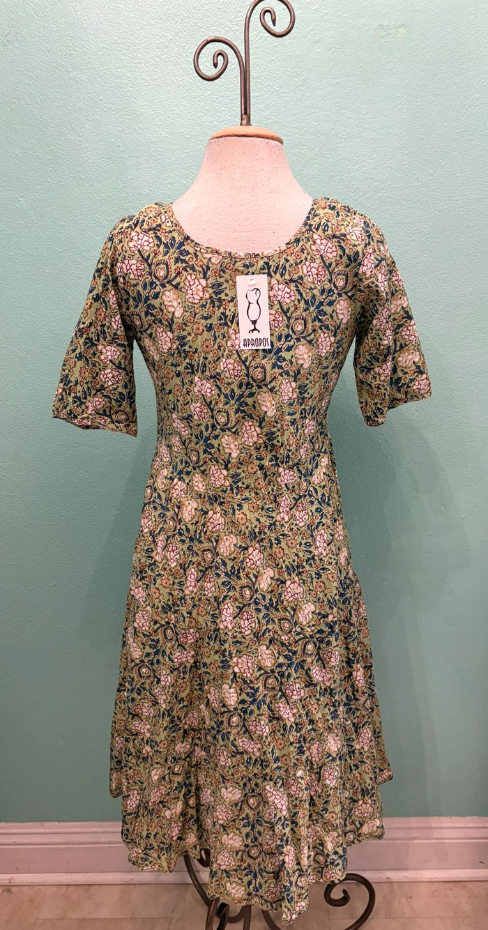 JESS DRESS-MINT FLORAL-DRESS ADDICT