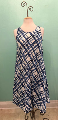 JAMY DRESS-BLUE/WHITE FRAME-DRESS ADDICT