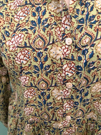 JUNE BUTTONDOWN DRESS-MINT FLORAL-DRESS ADDICT