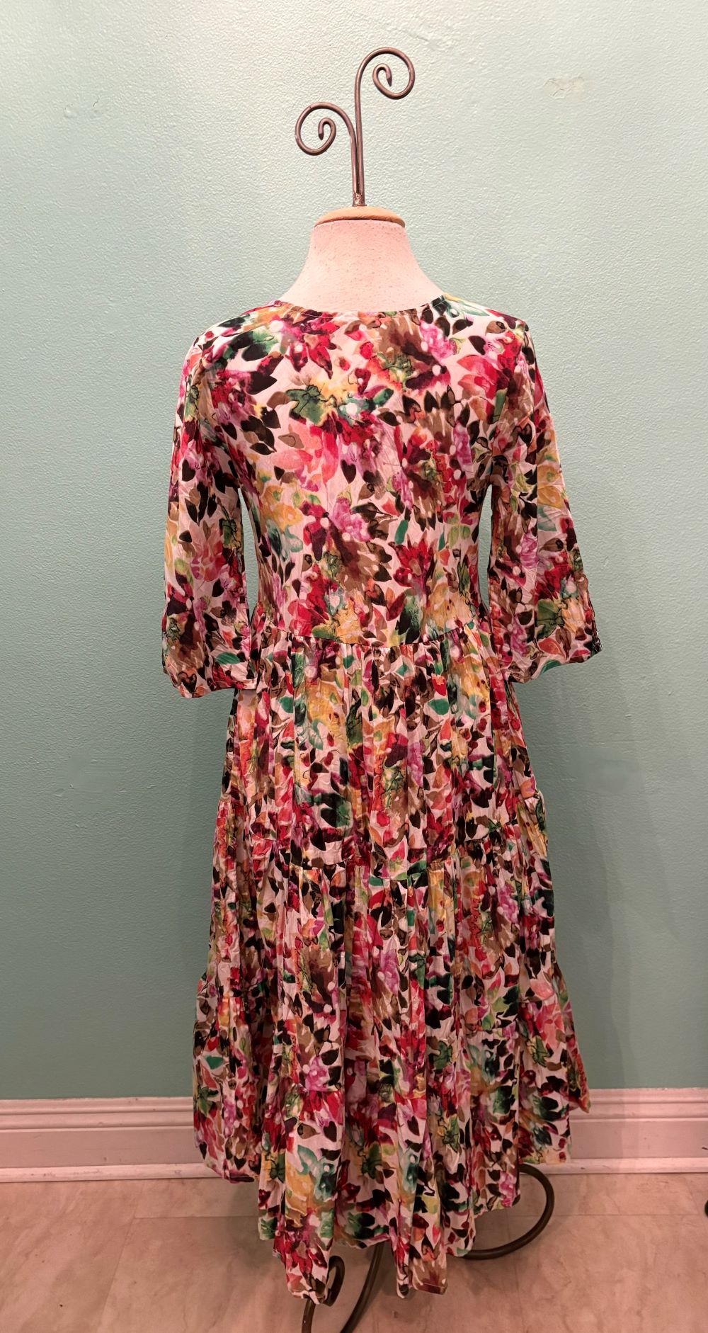 JOK DRESS-PINK FLOWERS-DRESS ADDICT