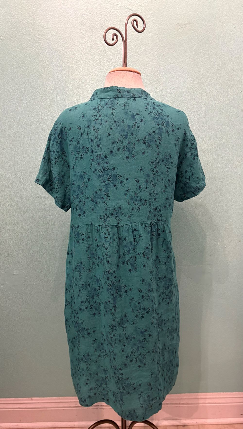 RELAXED CAP SLEEVE LINEN DRESS-RIVIERA-CUT LOOSE