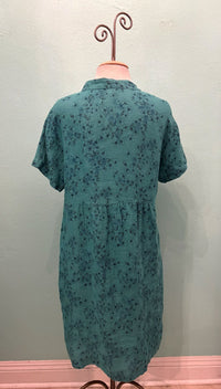 RELAXED CAP SLEEVE LINEN DRESS-RIVIERA-CUT LOOSE