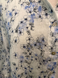 MORNING GLORY CROP SHIRT-WHITE-CUT LOOSE