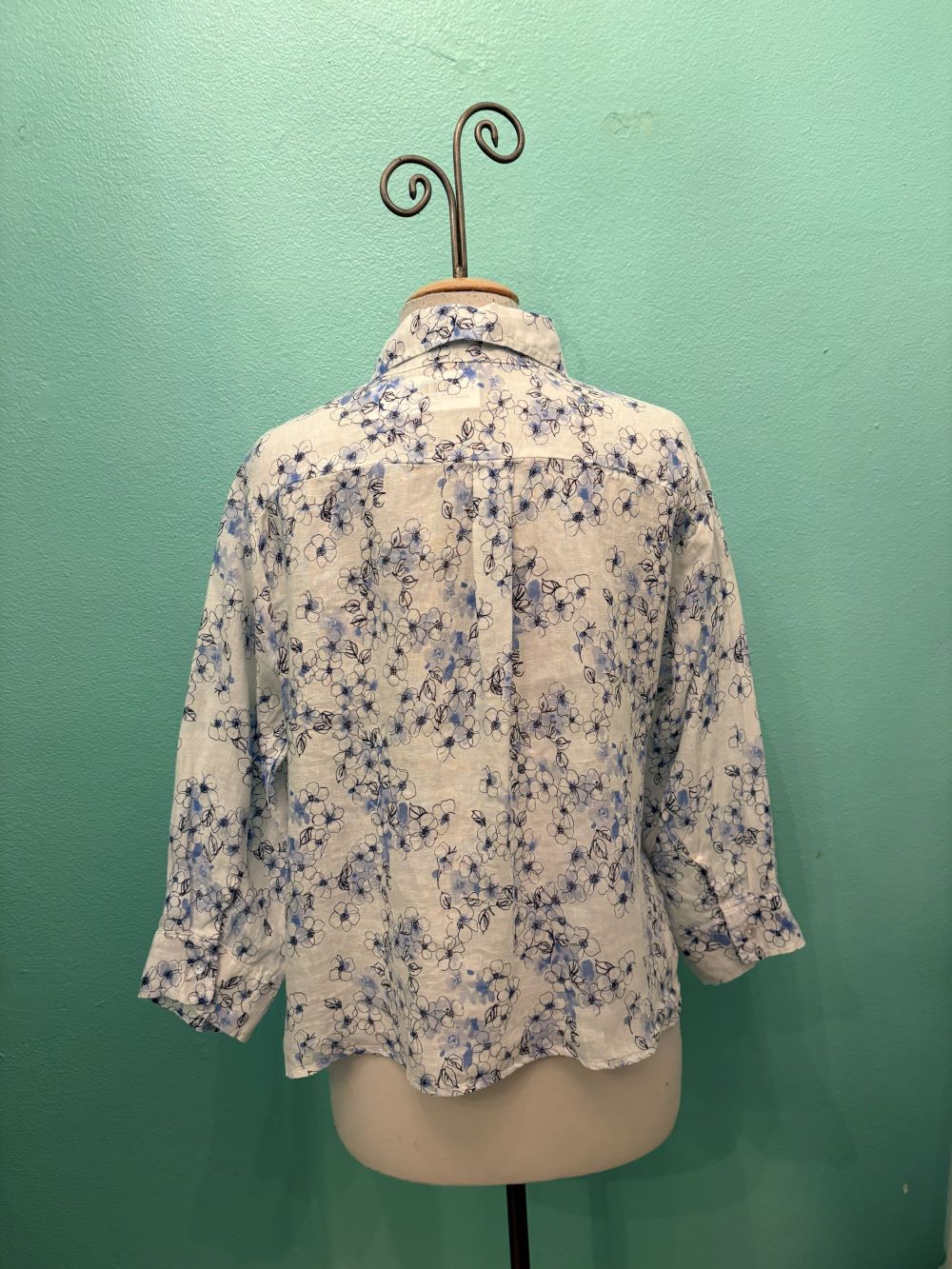 MORNING GLORY CROP SHIRT-WHITE-CUT LOOSE