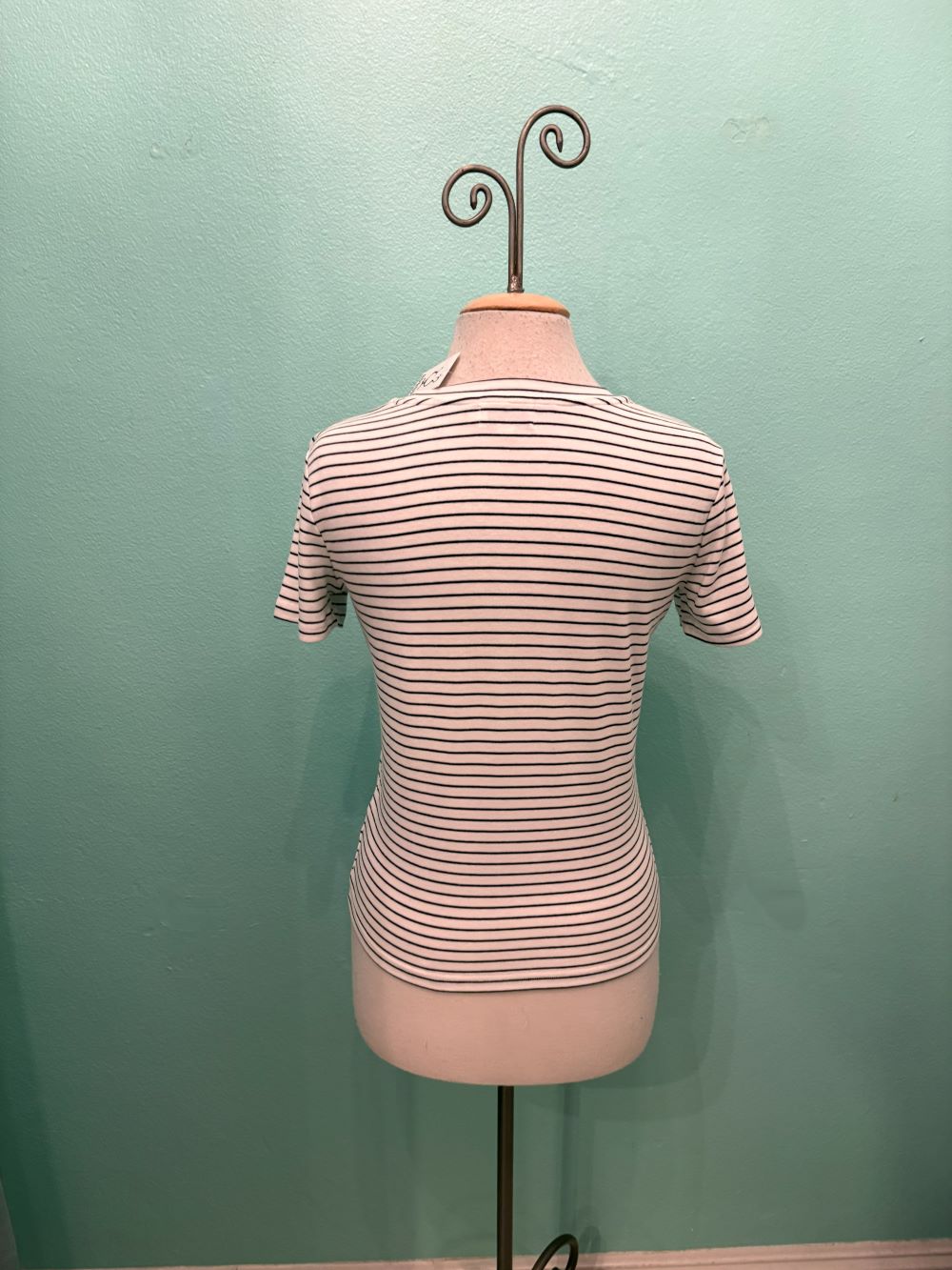 STRIPED T-SHIRT W/HEART DETAIL-MOLLY BRACKEN
