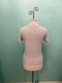 STRIPED T-SHIRT W/HEART DETAIL-MOLLY BRACKEN