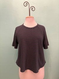 S/S BOXY RAGLAN TEE-ANTHRACITE-CUT LOOSE