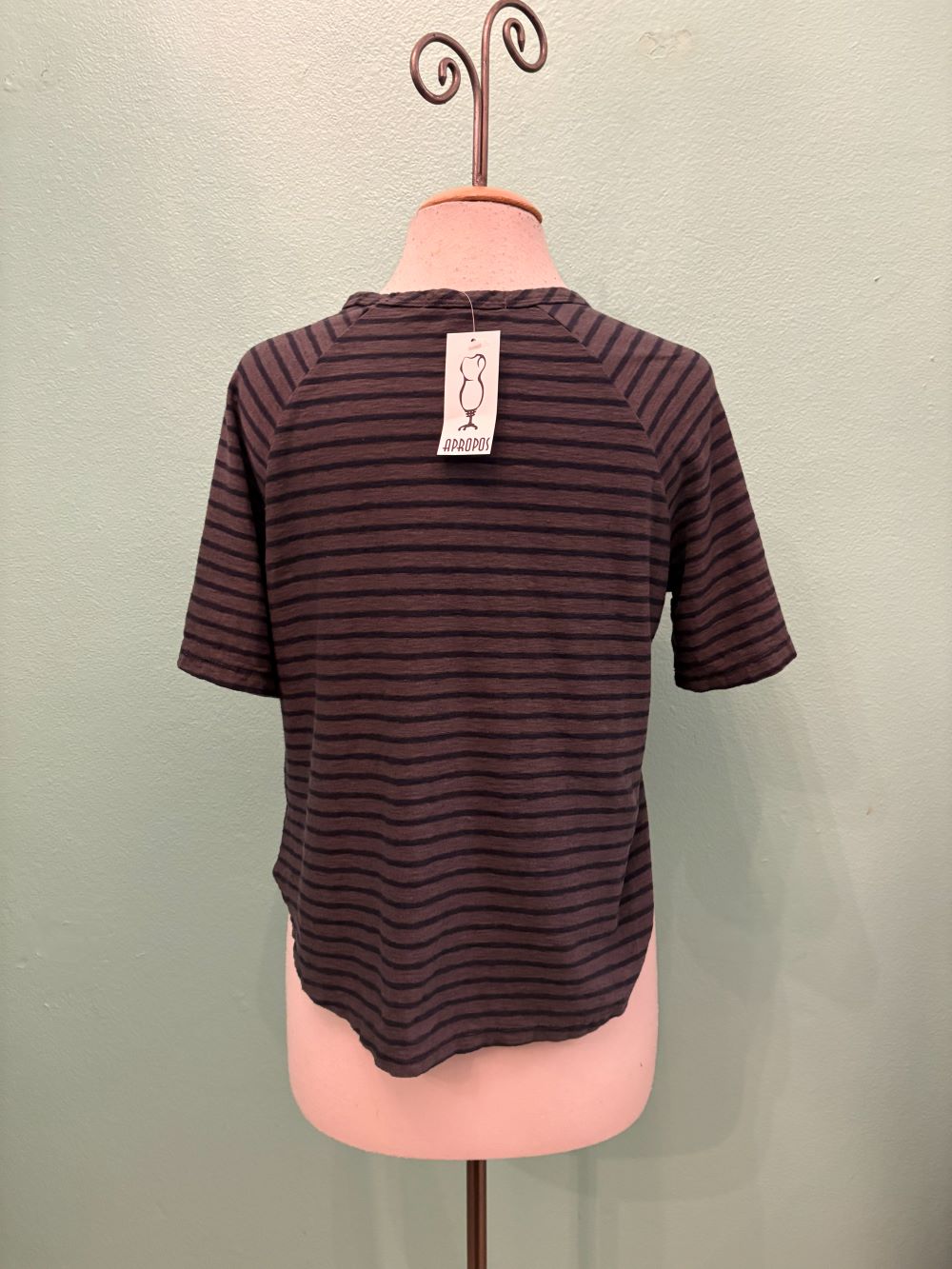 S/S BOXY RAGLAN TEE-ANTHRACITE-CUT LOOSE