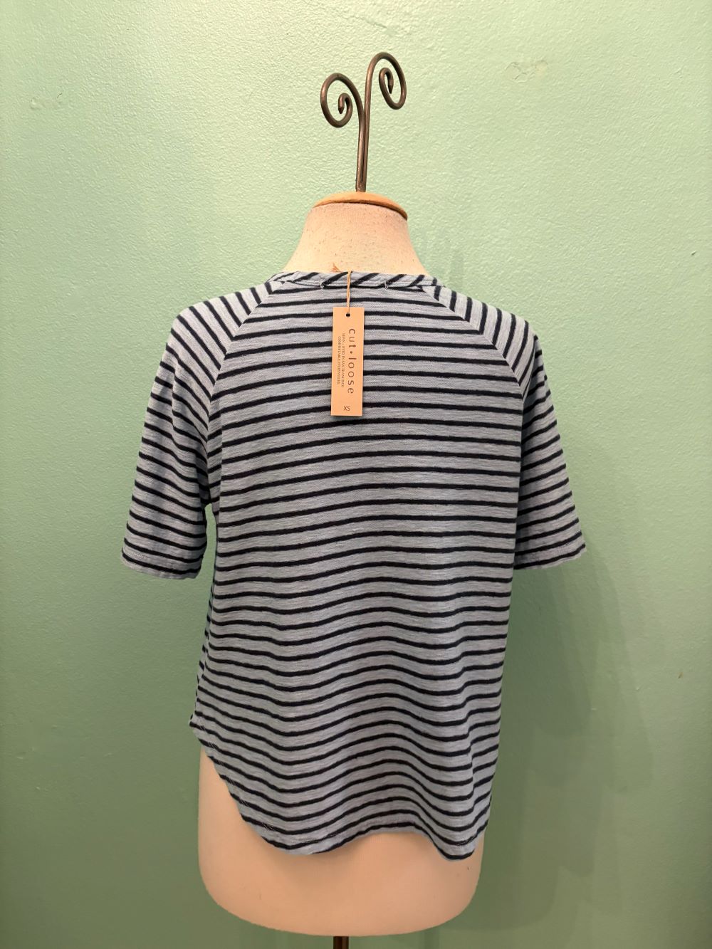 S/S BOXY RAGLAN TEE-BELLFLOWER-CUT LOOSE