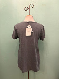 CREW NECK TEE W/CURVE HEM-CELES-TEAL-MODODOC
