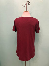 CREW NECK TEE W/CURVE HEM-ASTROBERRY-MODODOC