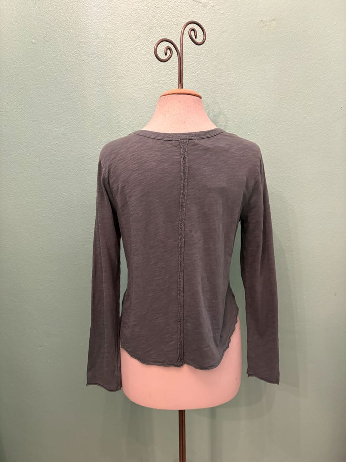 LONG SLEEVE V-NECK TEE-CELES-TEAL-MODODOC