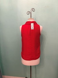 SLEEVELESS COLLAR SHIRT PARACHUTE-CHERRY-CUT LOOSE
