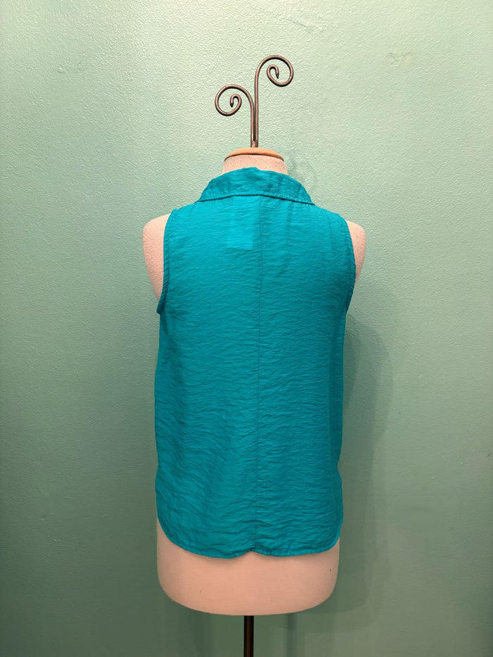 SLEEVELESS COLLAR SHIRT PARACHUTE-ATLANTIS-CUT LOOSE