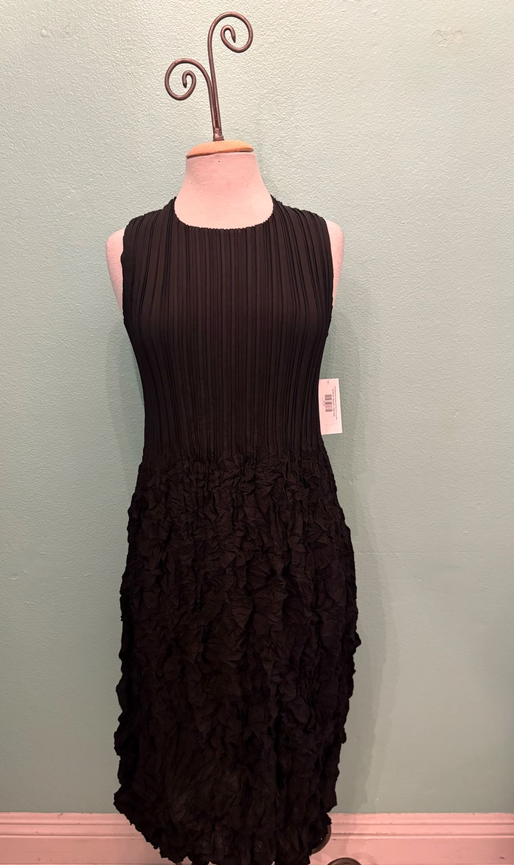 TANK DRESS WITH RUCHED PLEATING-VANITE COUTURE