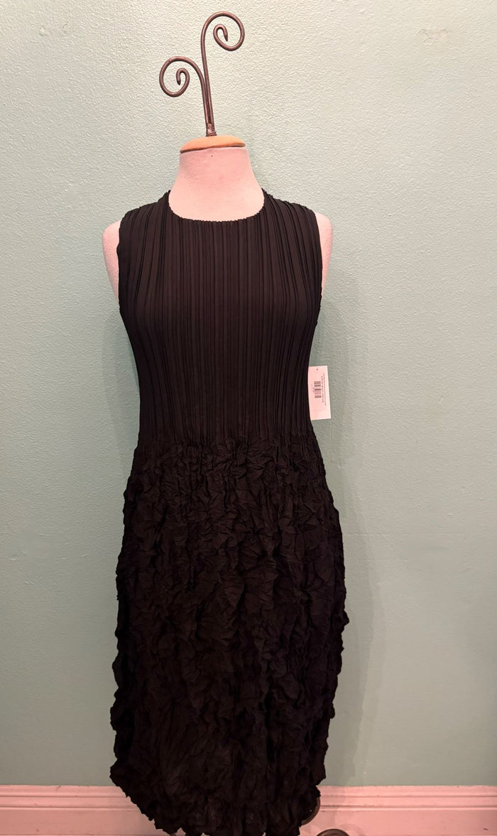 TANK DRESS WITH RUCHED PLEATING-VANITE COUTURE