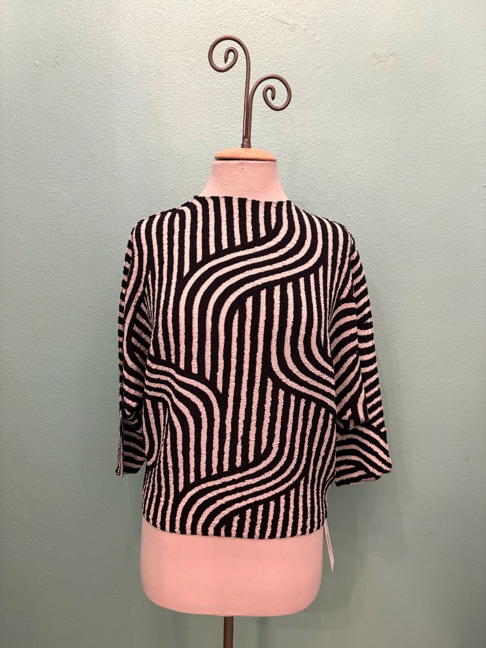 BOATNECK STRIPE TOP-VANITE COUTURE