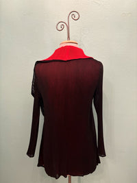 REVERSABLE LAYERED COLLAR JACKET-VANITE COUTURE