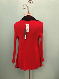 REVERSABLE LAYERED COLLAR JACKET-VANITE COUTURE