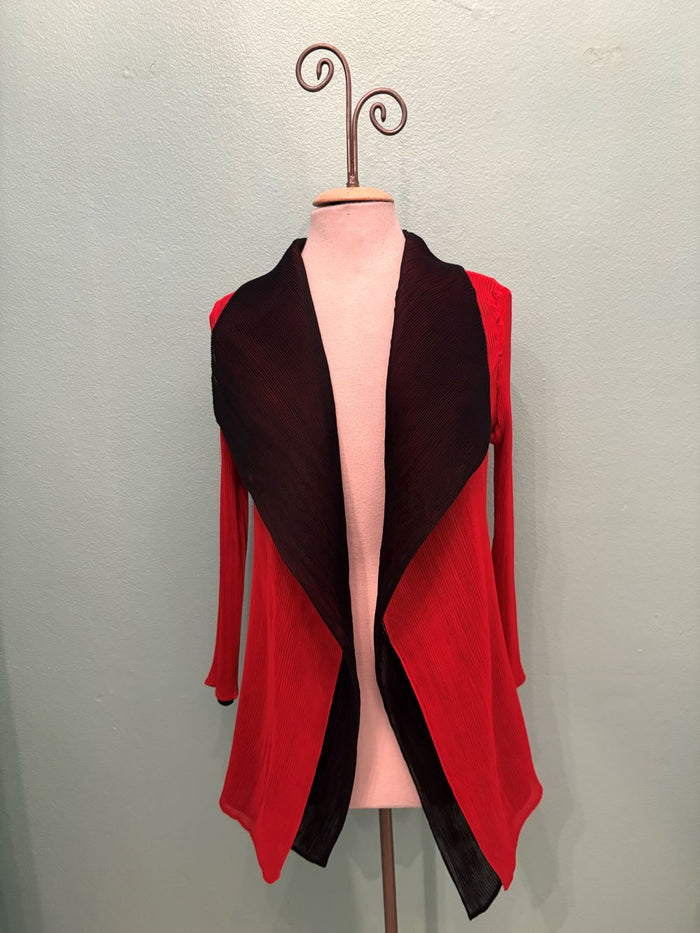 REVERSABLE LAYERED COLLAR JACKET-VANITE COUTURE