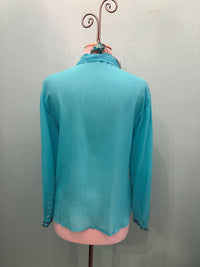 LUISA SHIRT-OLYMPE-CERAMIC BLUE-JOHNNY WAS
