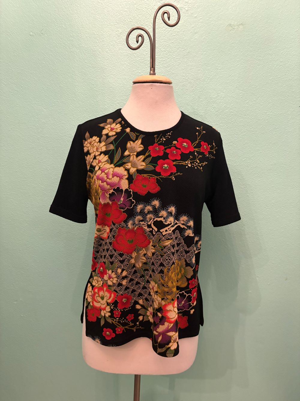 BLUE DAISY S/S TOP-MOONLIGHT