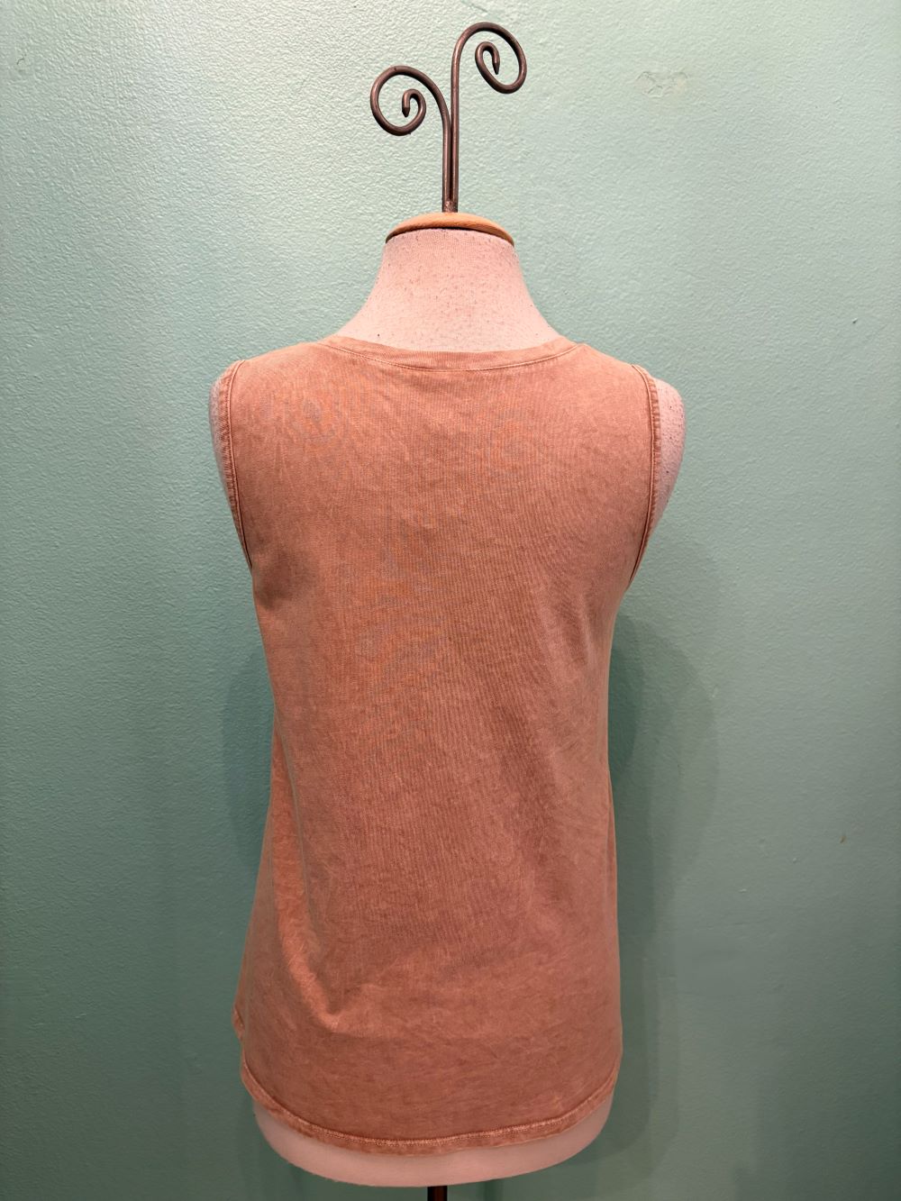 V-NECK TANK-MINERAL OAT-COTTON LANI