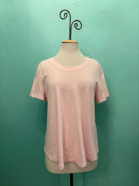 SWING CREW NECK S/S SLEEVE TEE-LULLABY-COTTON LANI