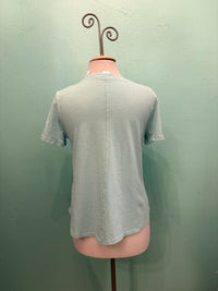 SWING CREW NECK S/S SLEEVE TEE-TIDE POOL-COTTON LANI