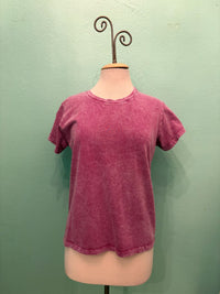 THE PERFECT TEE-MINERAL MAGENTA-COTTON LANI