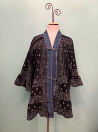 ERIN CARDIGAN-BLACK PAISLEY-SHANNON PASSERO
