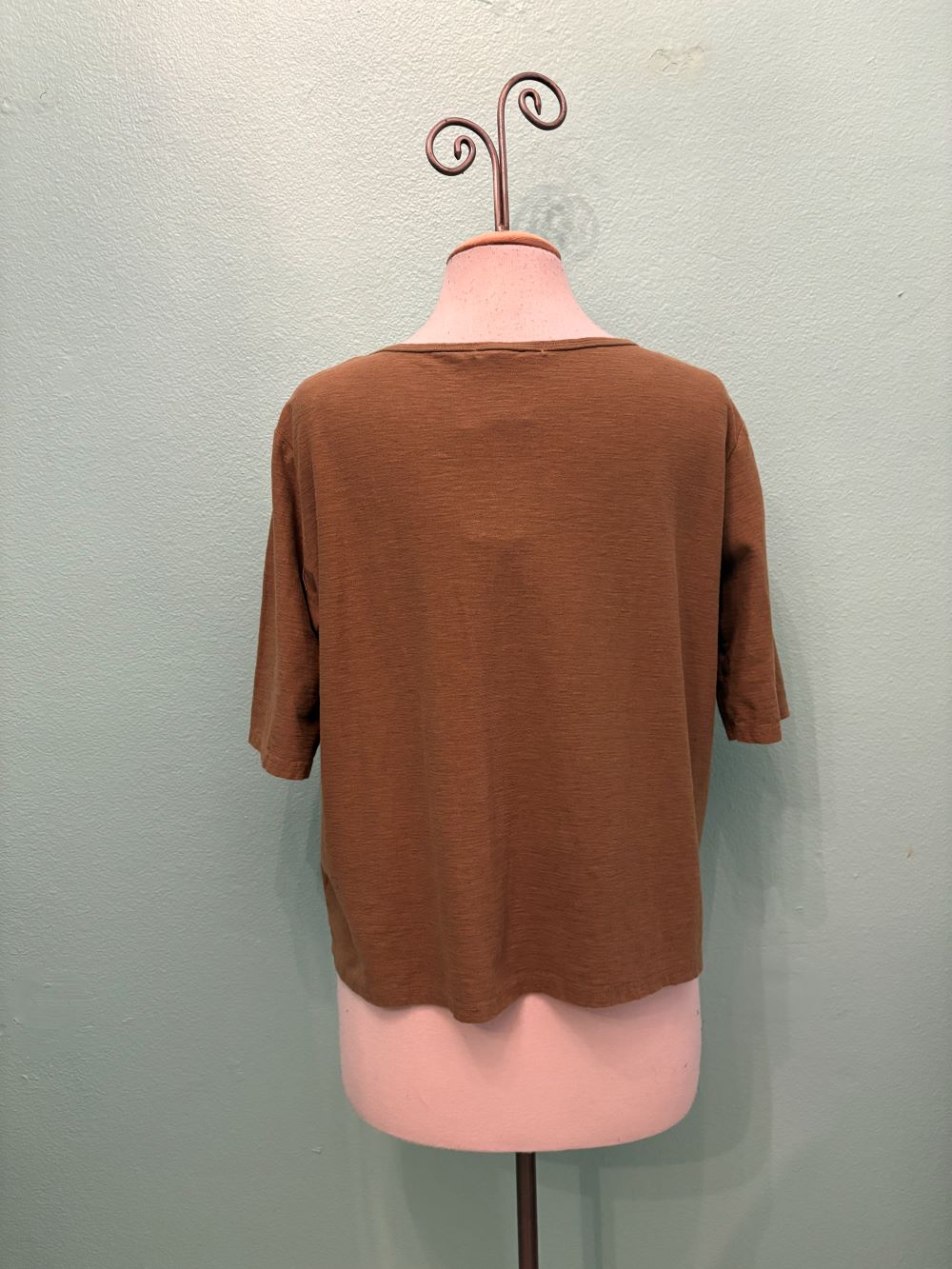 ELBOW SLEEVE BOXY TEE-COCONUT-CUT LOOSE