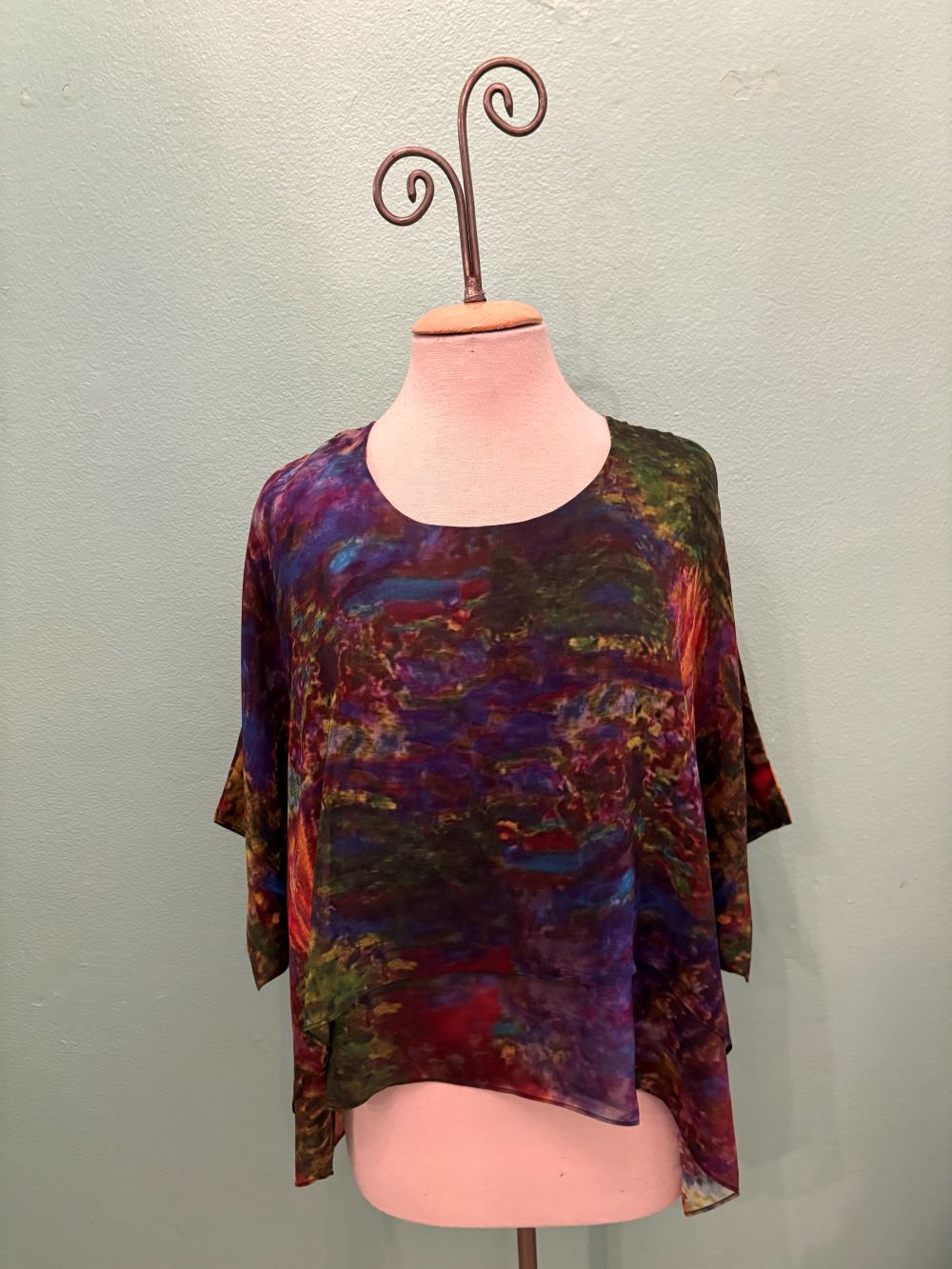 OVERLAY SILK BLOUSE-COCOON HOUSE
