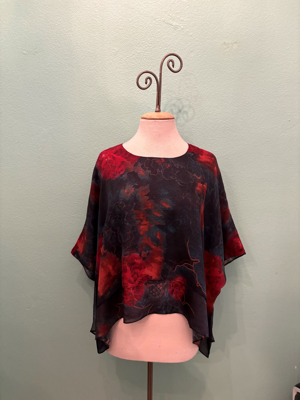 OVERLAY SILK BLOUSE-COCOON HOUSE