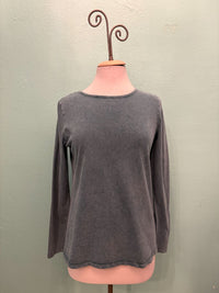 CLASSIC BOATNECK TEE-MINERAL GREEN-COTTON LANI